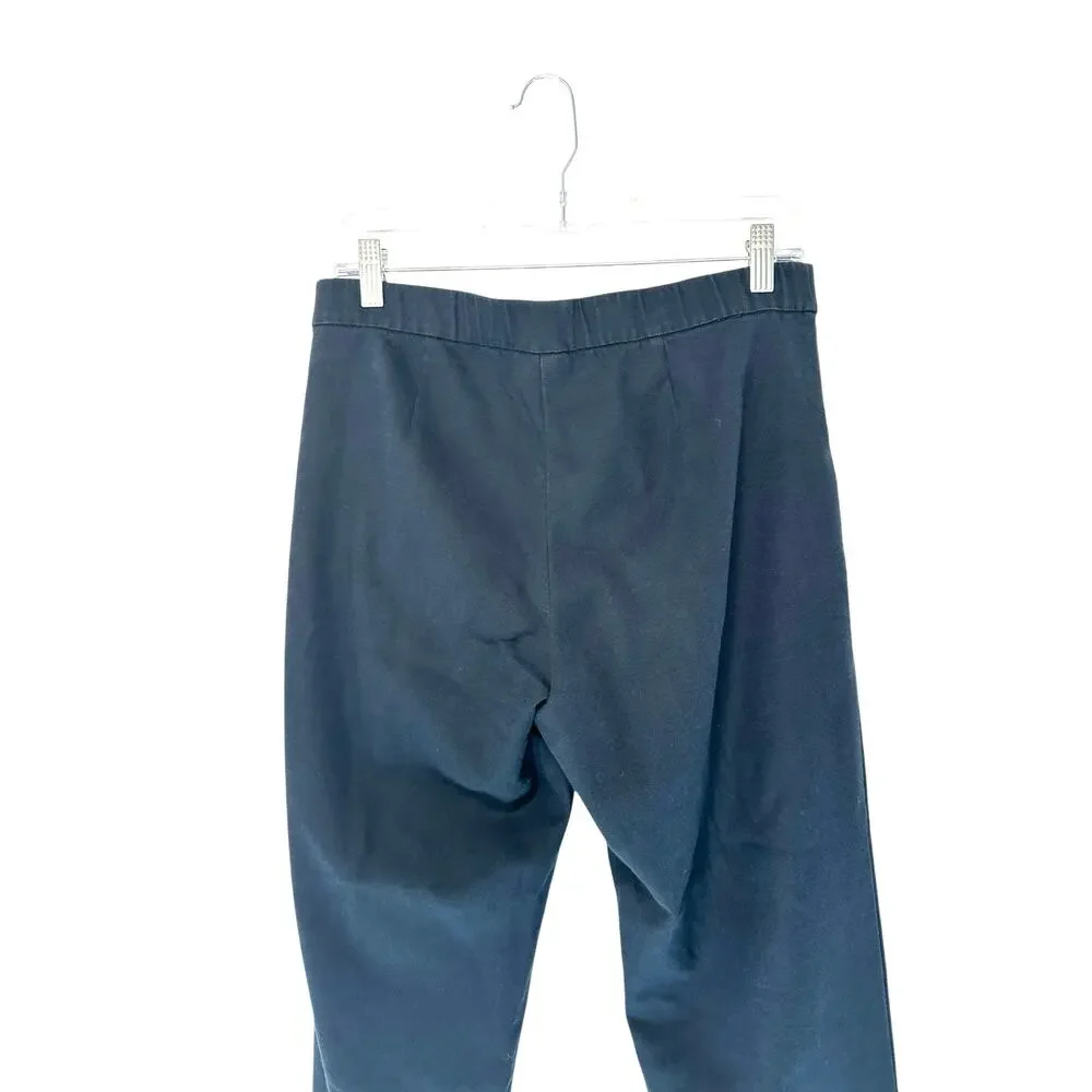J. Jill‎ Pants Black Basic Casual Work Pull On Stretch Straight Leg Size 8